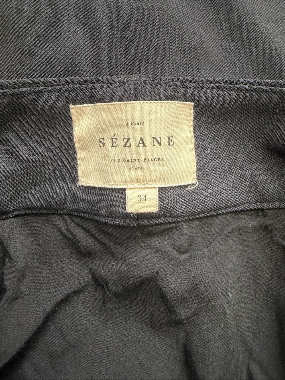 Sezane Lorraine A-line Button Front Wool Skirt - Picture 4 of 5